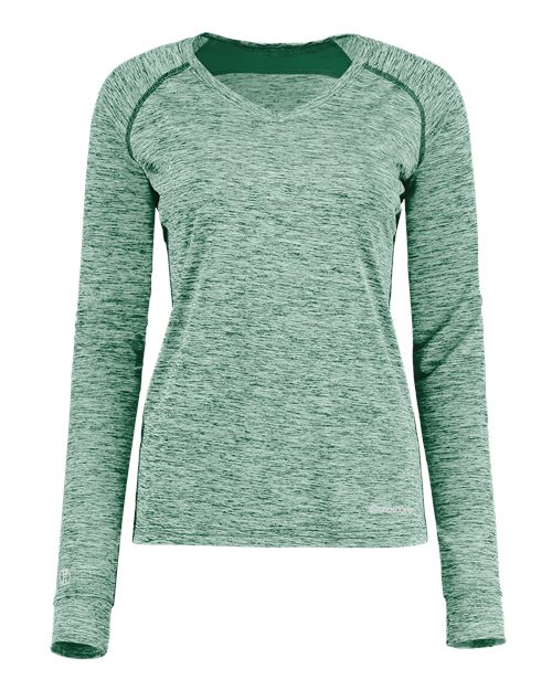 Holloway Women's Electrify CoolCore® Long Sleeve V-Neck T-Shirt - Holloway 222770