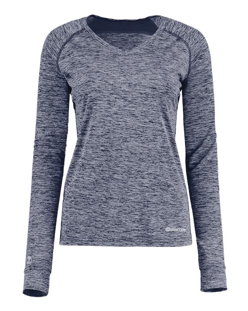 Holloway Women's Electrify CoolCore® Long Sleeve V-Neck T-Shirt - Holloway 222770