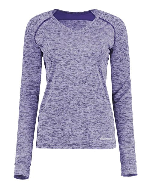 Holloway Women's Electrify CoolCore® Long Sleeve V-Neck T-Shirt - Holloway 222770