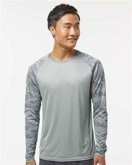 Paragon Unisex Cayman Performance Camo Colorblocked Long Sleeve T-Shirt - Paragon 216