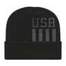 Cap America USA-Made Beanie RKUSA12 Patriotic Knit Cap with Cuff