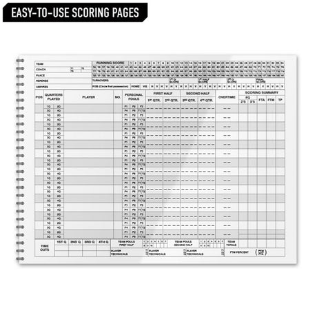 Champro Basketball Score Book | Champro A07BK