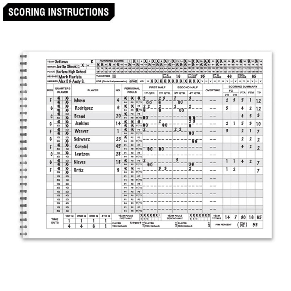 Champro Basketball Score Book | Champro A07BK