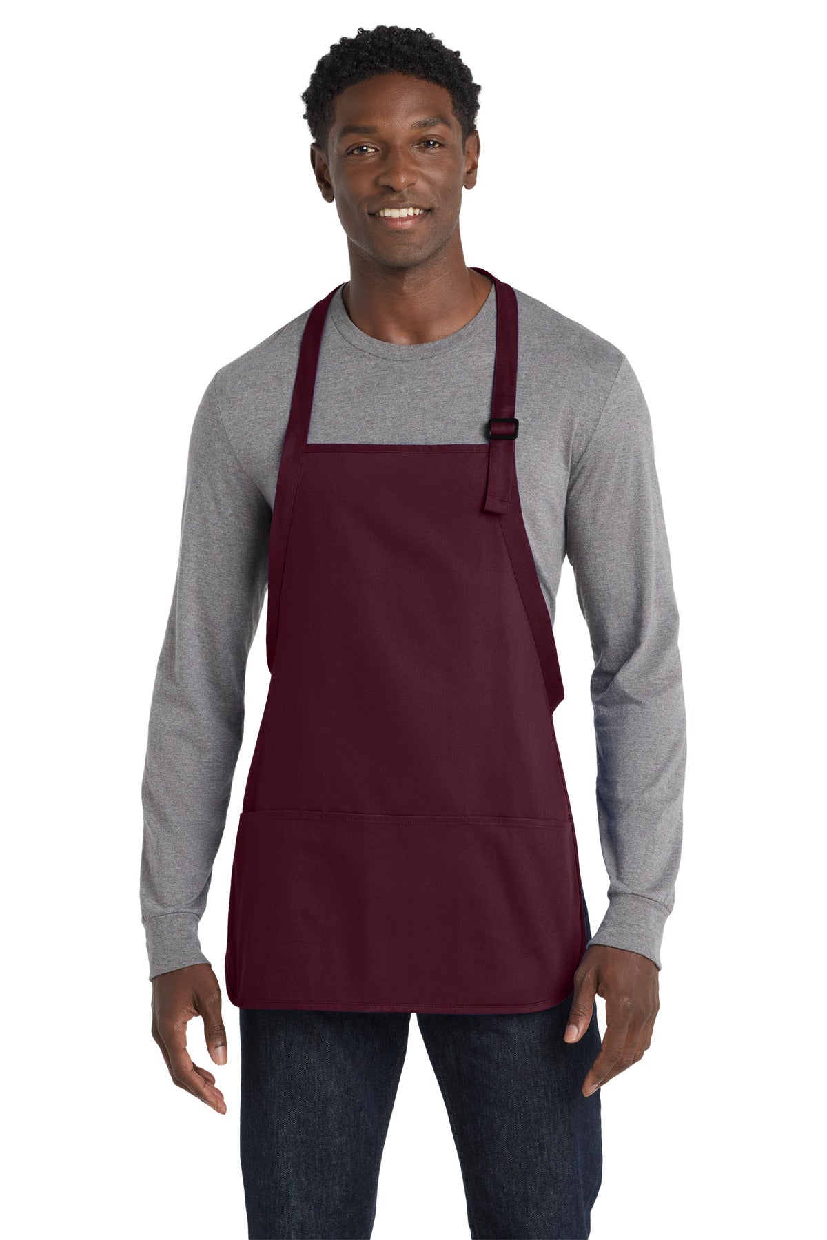Port Authority A510 Medium-Length Apron with Pouch Pockets