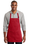 Port Authority  ®  Medium-Length Two-Pocket Bib Apron. A601 - Port Authority A601