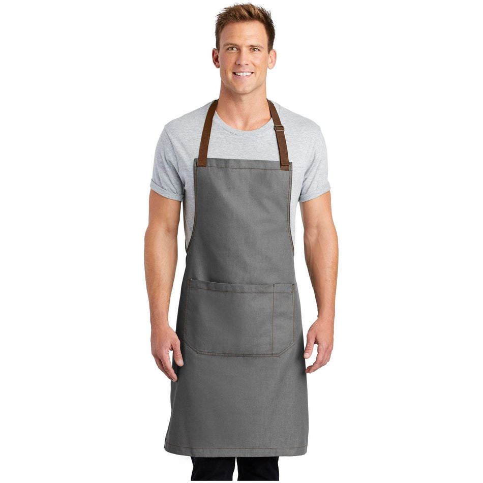 Port Authority  ®  Market Full-Length Bib Apron. A800 - Port Authority A800