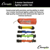 Champion Sports SECTIONED AGILITY LADDER SET 2 METERS