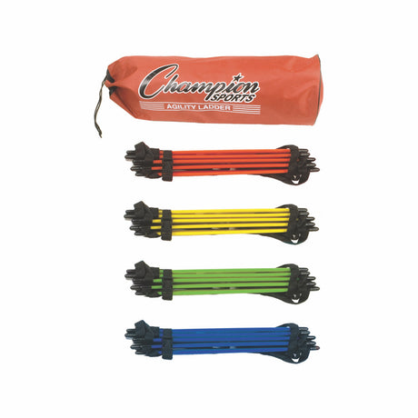 Champion Sports AGLCLR Sectioned Agility Ladder Set 2 Meters