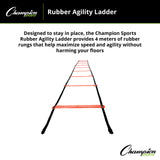 Champion Sports RUBBER AGILITY LADDER
