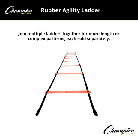 Champion Sports RUBBER AGILITY LADDER
