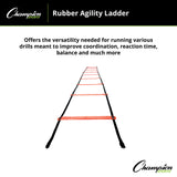 Champion Sports RUBBER AGILITY LADDER