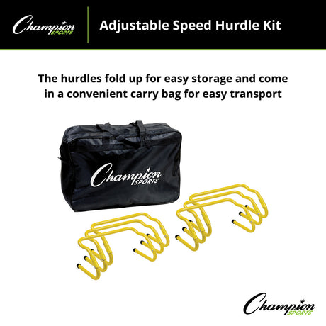 Champion Sports AHKIT Adjustable Speed Hurdle Kit