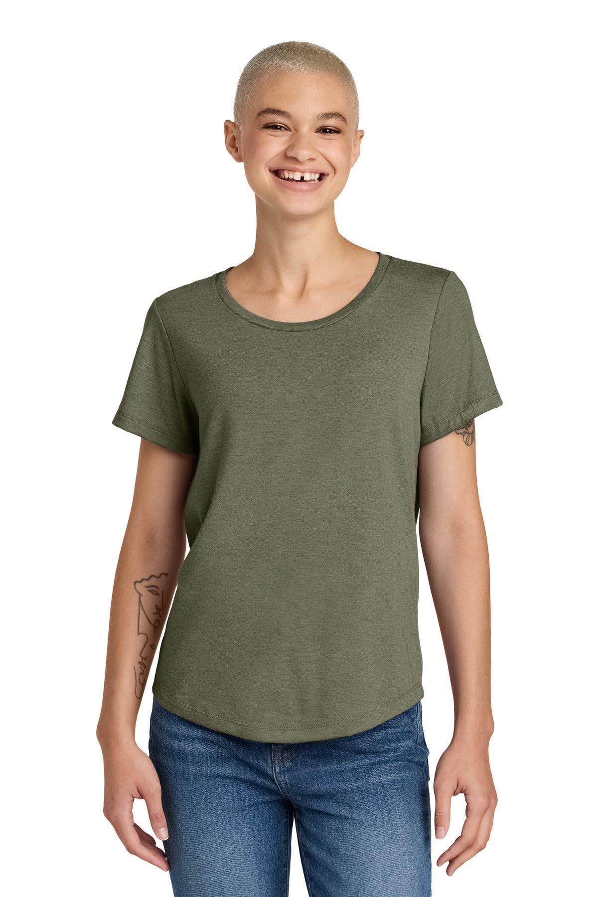 Allmade ®  Women's Relaxed Tri-Blend Scoop Neck Tee AL2015 - AllMade AL2015