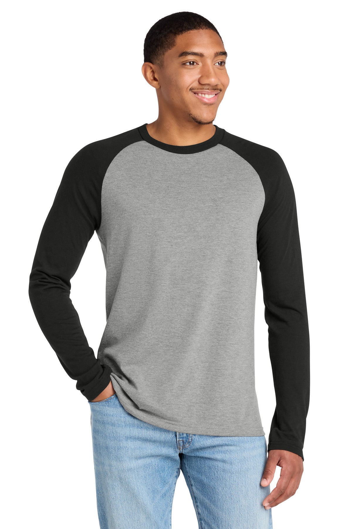 Allmade ®  Unisex Tri-Blend Long Sleeve Colorblock Raglan AL6009 - AllMade AL6009