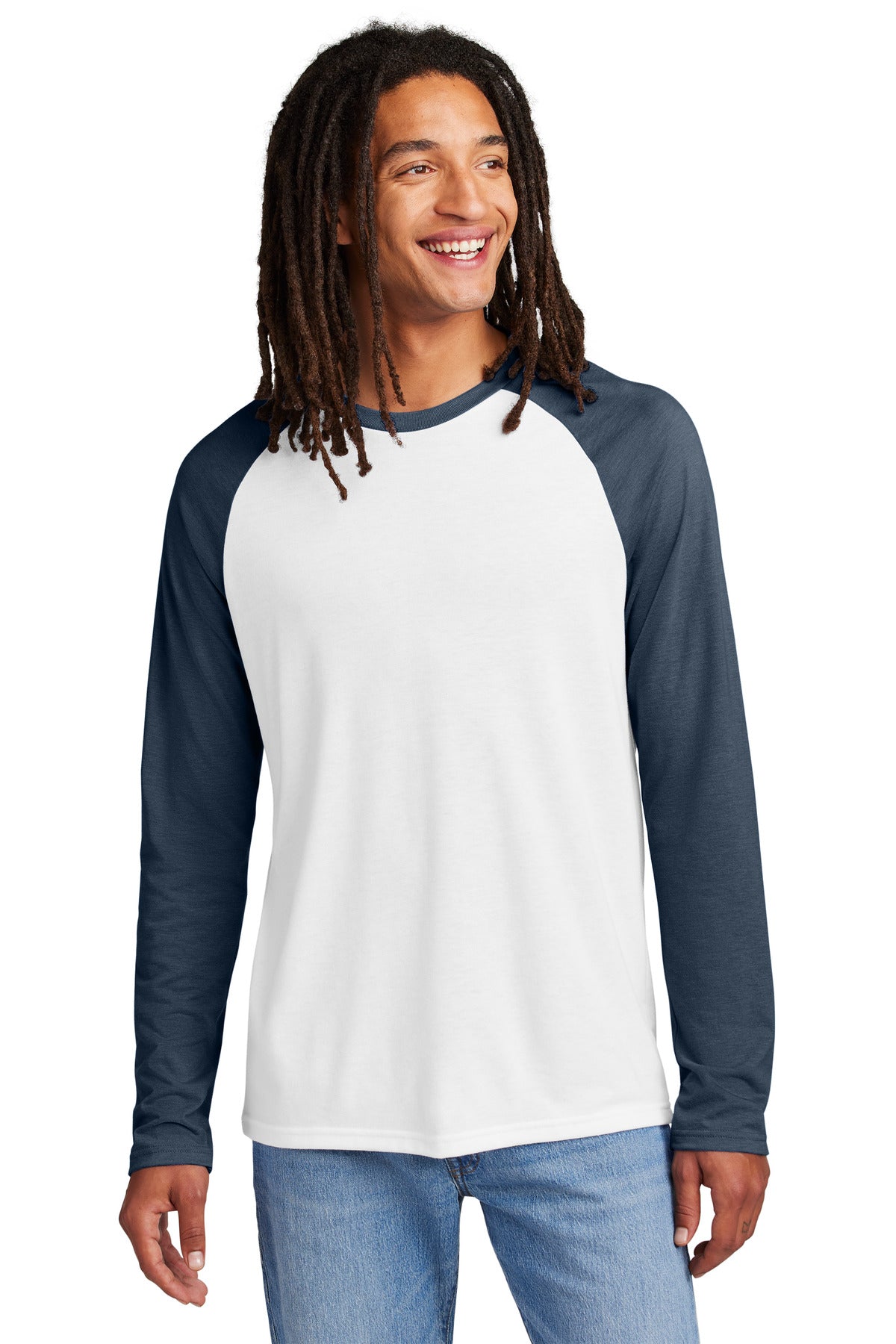 Allmade ®  Unisex Tri-Blend Long Sleeve Colorblock Raglan AL6009 - AllMade AL6009