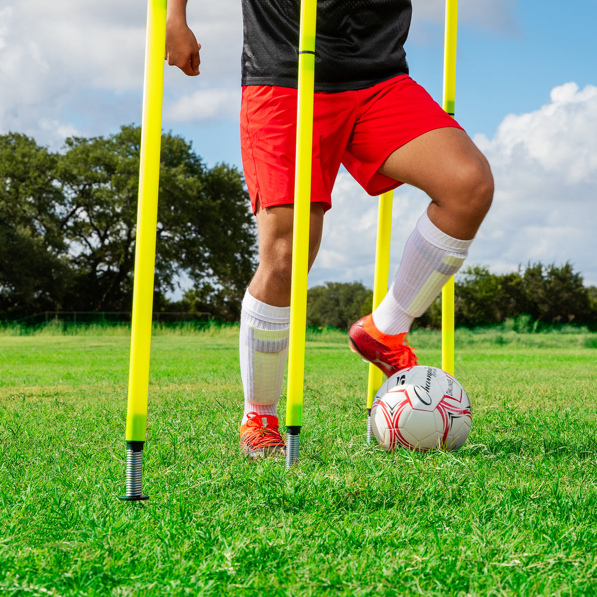 Champion Sports OUTDOOR AGILITY POLE SET