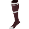 STRIPED SOCCER SOCK | Champro AS10 Accessories Champro Sports Maroon White X-Small