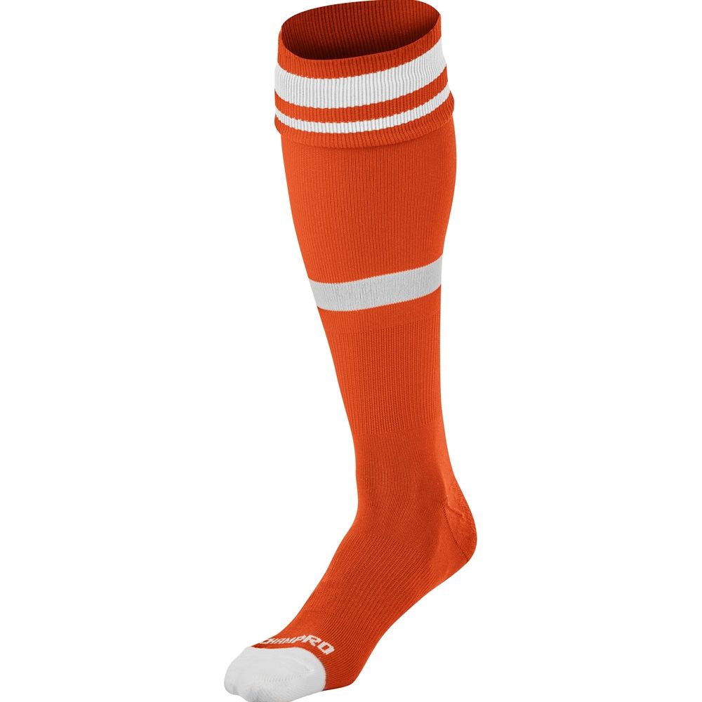 STRIPED SOCCER SOCK | Champro AS10 Accessories Champro Sports Orange White X-Small