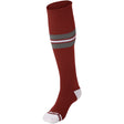 Champro StrStriped Baseball Sock - CARDINALGREYWHITE | Champro AS3-CARDINALGREYWHITE Champro CARDINALGREYWHITE XS