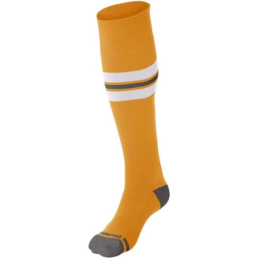 MULTI SPORT STRIPED SOCK | Champro AS3 Accessories Champro Sports Gold, White, Grey X-Small