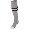 MULTI SPORT STRIPED SOCK | Champro AS3 Accessories Champro Sports Grey, Black, White X-Small