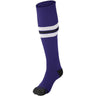 MULTI SPORT STRIPED SOCK | Champro AS3 Accessories Champro Sports Purple, White, Black Small