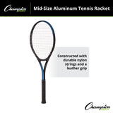 Champion Sports ALUMINUM TENNIS RACKET JUNIOR SIZE 24" L