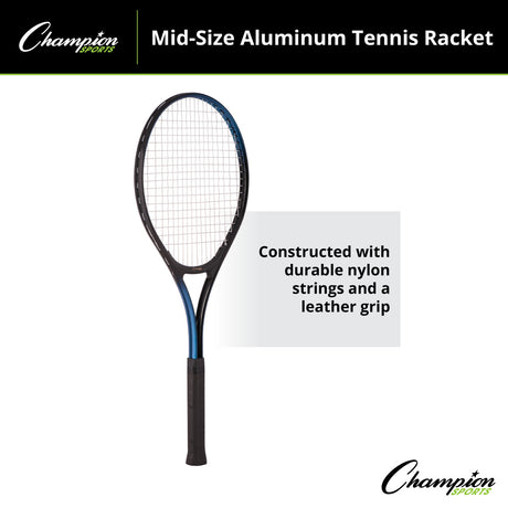 Champion Sports ALUMINUM TENNIS RACKET JUNIOR SIZE 24" L