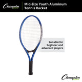 Champion Sports ALUMINUM TENNIS RACKET JUNIOR SIZE 24" L