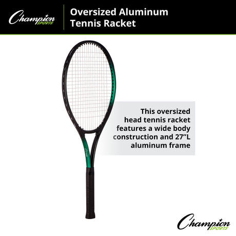 Champion Sports ALUMINUM TENNIS RACKET JUNIOR SIZE 24" L