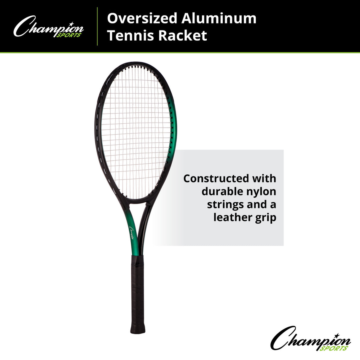 Champion Sports ALUMINUM TENNIS RACKET JUNIOR SIZE 24" L