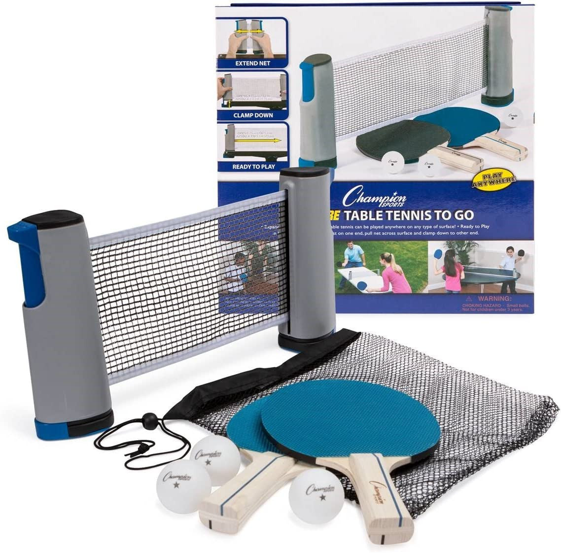 Champion Sports ANYWHERE TABLE TENNIS SET