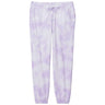 Joe's USA Ladies Beach Washed Cloud Fleece Tie-Dye Sweatpants Joe's USA Amethyst X-Small