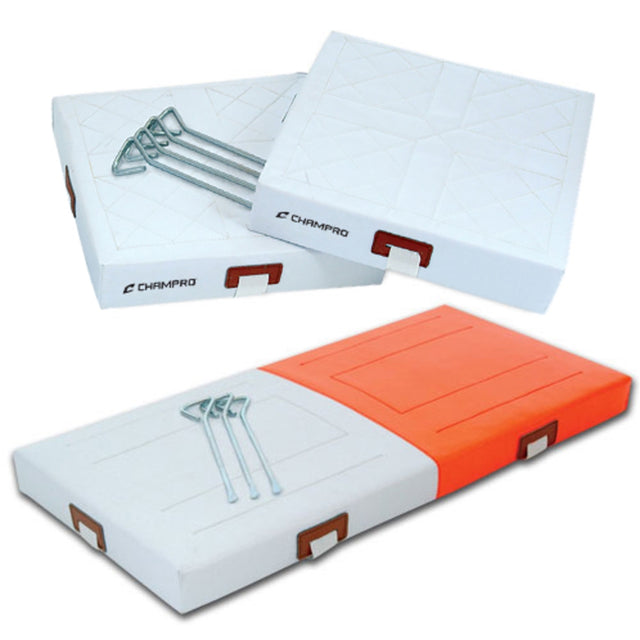 Champro 2 Quilted Bases w/Dbl 1st Base | Champro B011S Champro Standard Standard