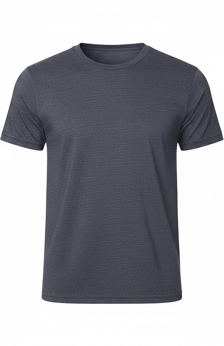Royal Apparel B2001 Basic Supply Co. Unisex Short Sleeve 4.4 oz Blend Jersey Tee - Heather Navy