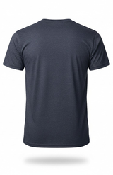 Royal Apparel B2001 Basic Supply Co. Unisex Short Sleeve 4.4 oz Blend Jersey Tee - Heather Navy