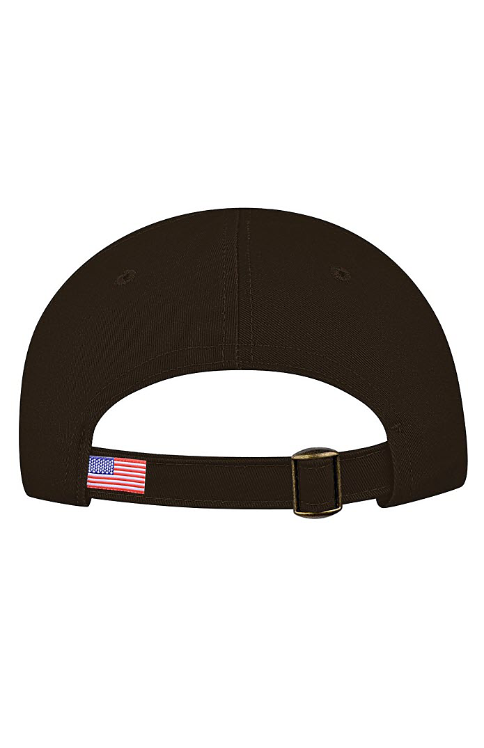Royal Apparel B77540U Slide Buckle Dad Cap - Black