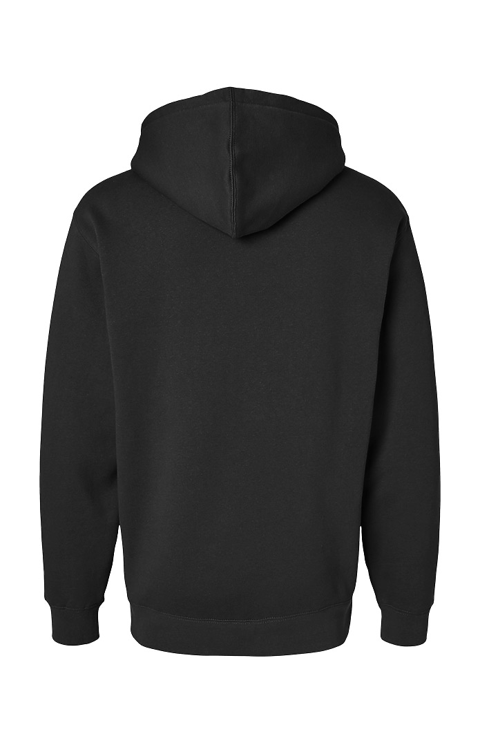 Royal Apparel B8150 Basic Supply Co. Unisex 8.3 oz Fleece Hooded Sweatshirt - Black