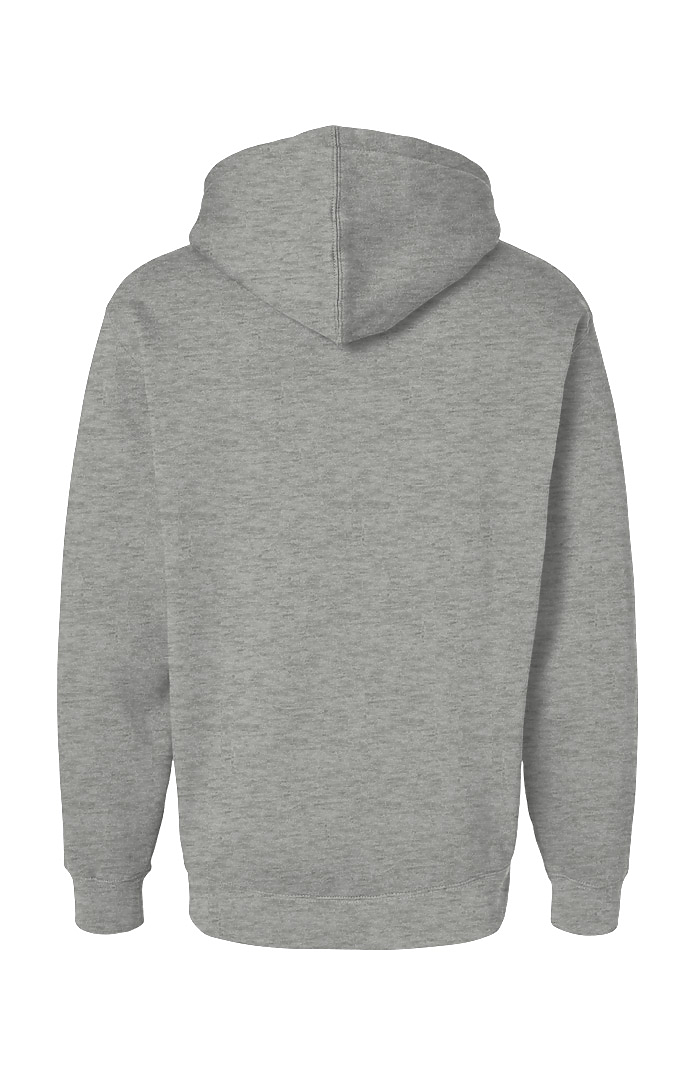 Royal Apparel B8150 Basic Supply Co. Unisex 8.3 oz Fleece Hooded Sweatshirt - Heather Grey