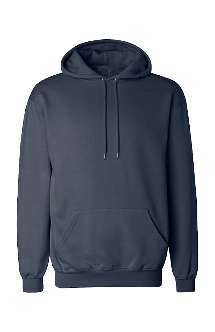 Royal Apparel B8150 Basic Supply Co. Unisex 8.3 oz Fleece Hooded Sweatshirt - Navy