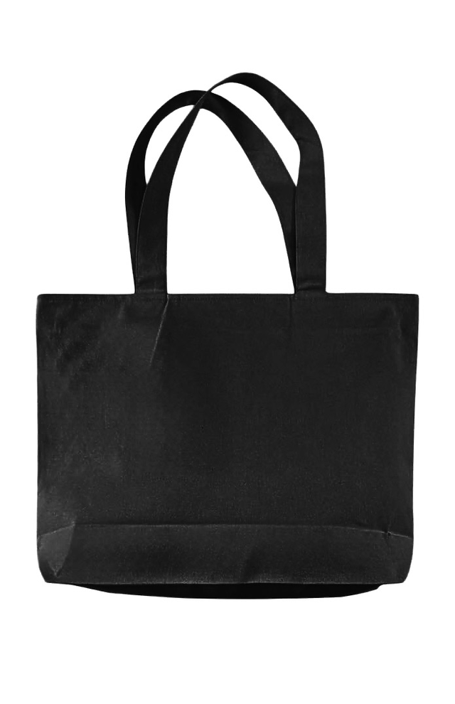 Royal Apparel B9025C Basic Supply Co. Canvas Zippered 25L Tote - Black