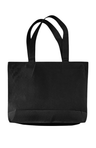 Royal Apparel B9025C Basic Supply Co. Canvas Zippered 25L Tote - Black