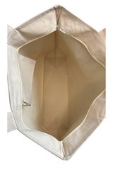 Royal Apparel B9025C Basic Supply Co. Canvas Zippered 25L Tote - Natural
