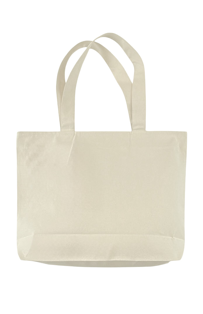 Royal Apparel B9025C Basic Supply Co. Canvas Zippered 25L Tote - Natural