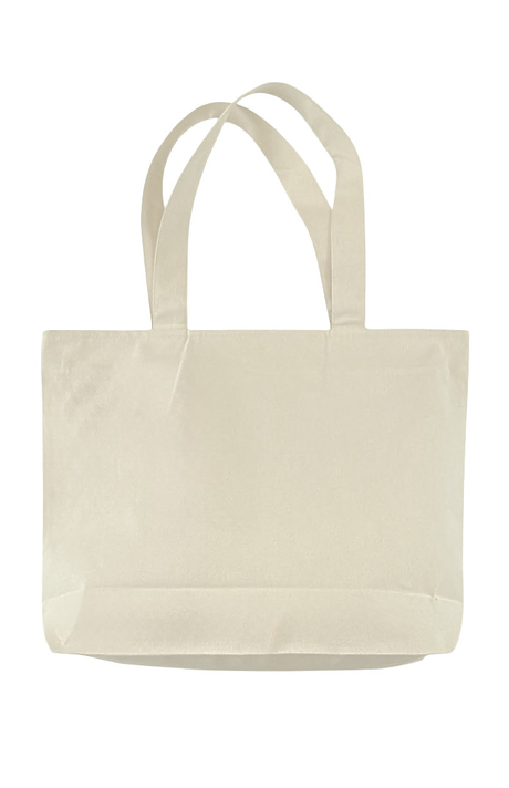 Royal Apparel B9025C Basic Supply Co. Canvas Zippered 25L Tote - Natural