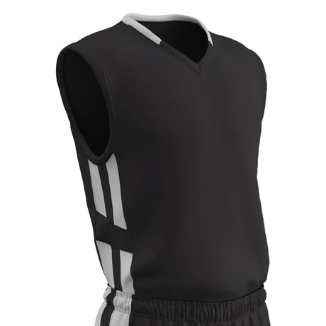 Champro Muscle DRI-GEAR® Basketball Jersey - BLACKWHITE | Champro BBJ9 Champro BLACKWHITE S