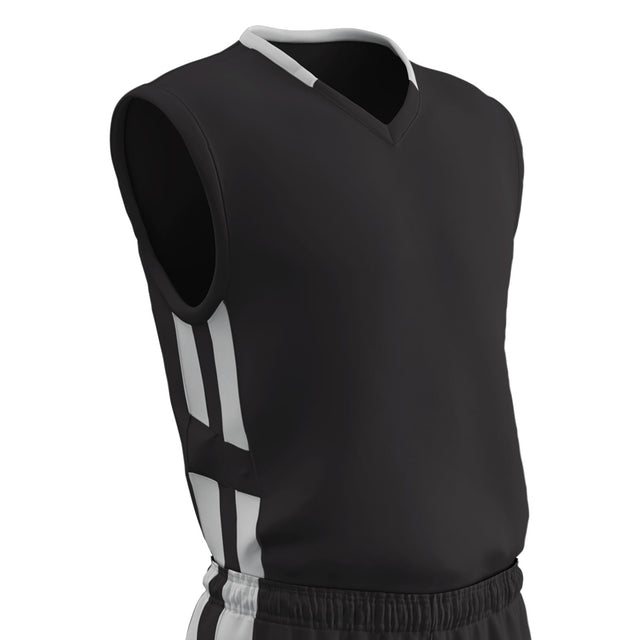 Champro Muscle DRI-GEAR® Basketball Jersey - BLACKWHITE | Champro BBJ9 Champro BLACKWHITE S