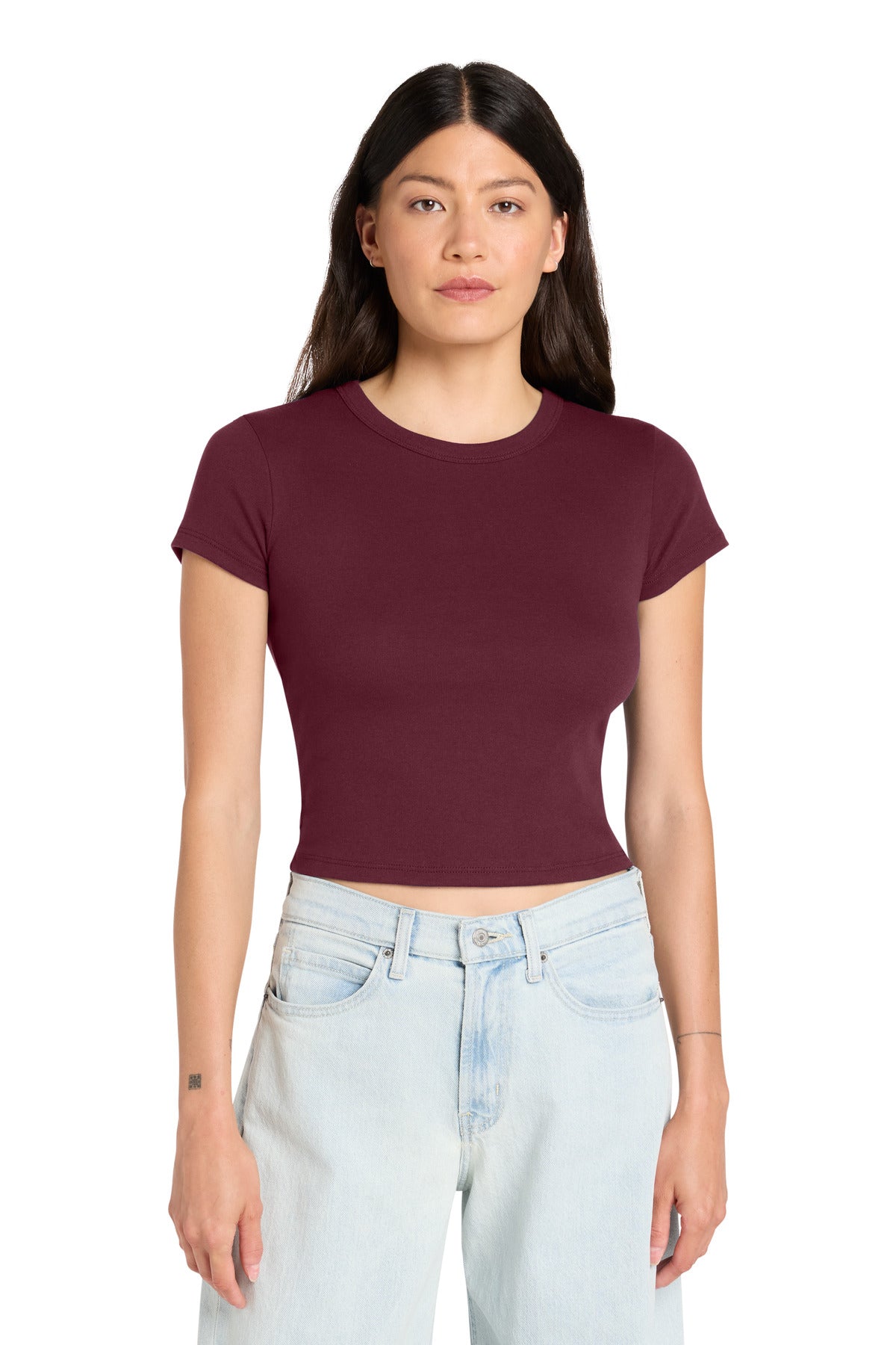 Joe's USA Premium Women's Micro Rib Baby Tee