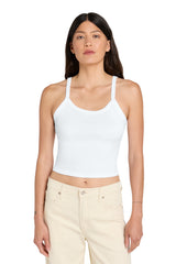 Joe's USA Premium Women's Micro Rib Spaghetti Strap Tank