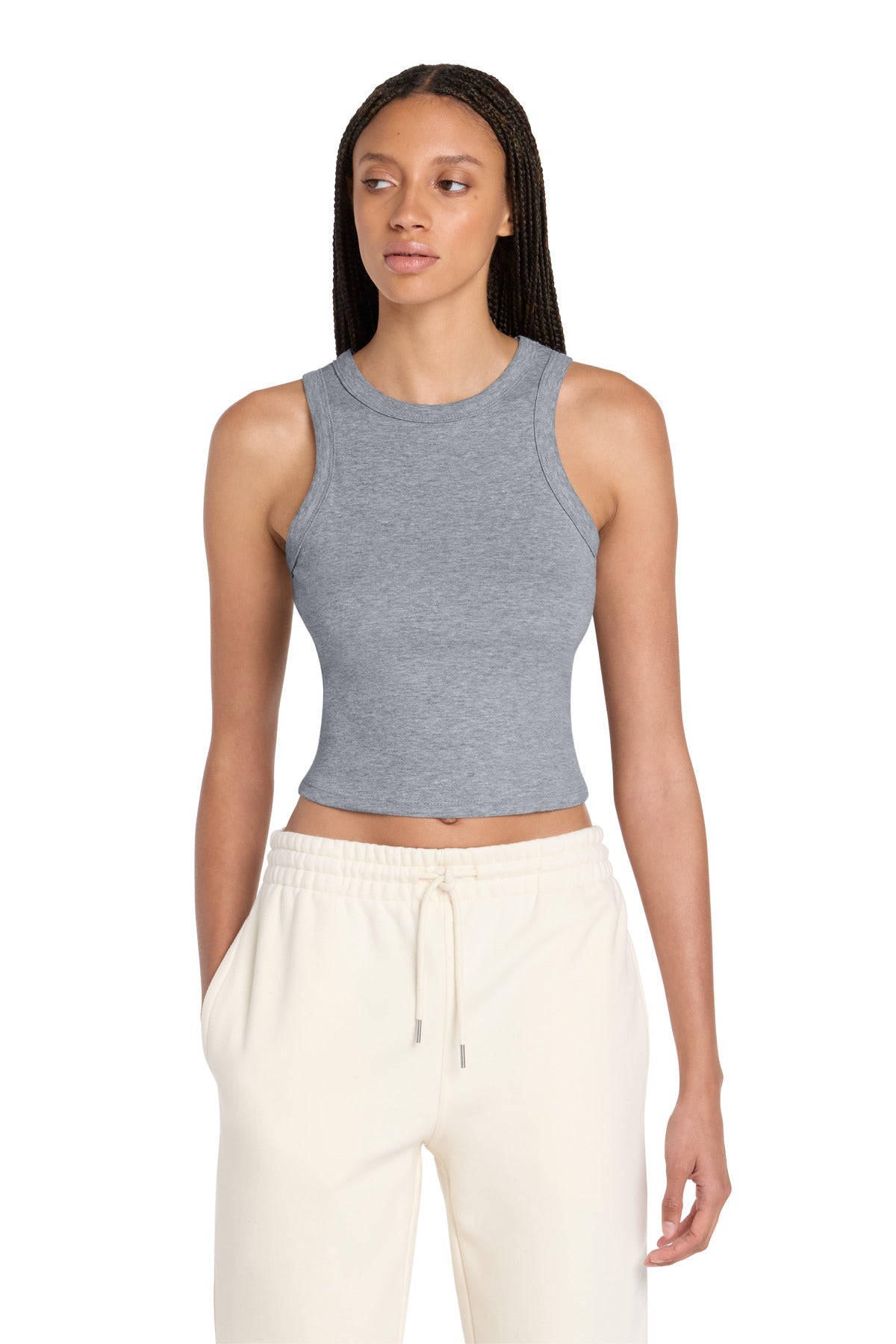 Joe's USA Premium Women's Micro Rib Racer Tank